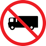 No Entry for goods vehicles