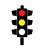 Red and Amber Traffic Light